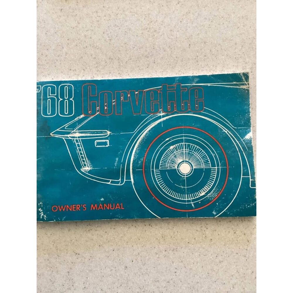 1968 Original 2nd Edition Chevrolet Corvette Owners Manual near mint